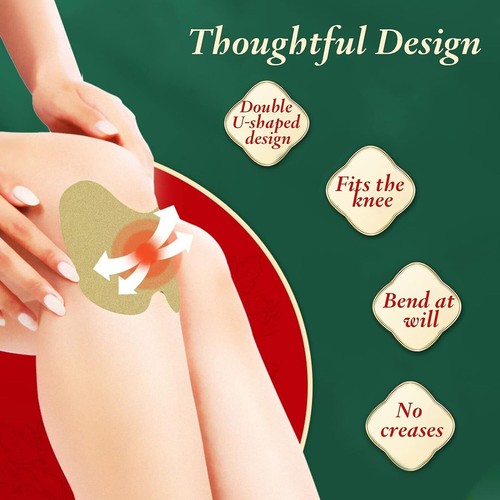 Knee Wormwood Pain Relief Patches Herbal Pads Warming Plaster Joint Sticker - Picture 6 of 12