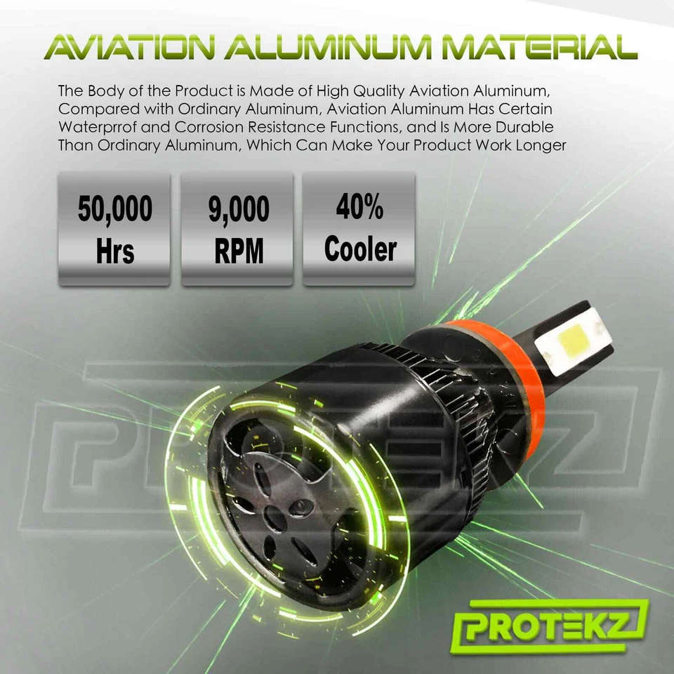 Kit de faros LED H7 bombillas 6K haz bajo para Hyundai ELANTRA 2004-2006 Foto 4 de 4