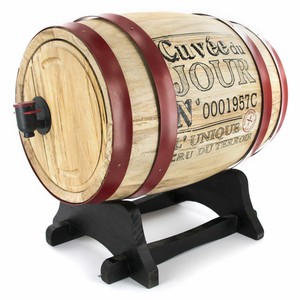 Dispensador Vino 3 Litros Barril Tonel Madera Con Bolsa Interior Aluminio Ebay