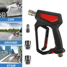 US 5000 PSI High Pressure Washer Gun 3/8" Swivel M22-14mm/15mm Quick Connect NEW