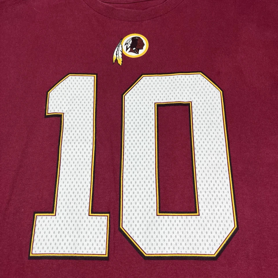 Washington Redskins NFL Shirt Adult 2XL Robert Griffin III RG3 #10 Majestic Mens - Image 2 of 4