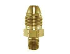 REGO 970JR Brass POL Hard Nose x 1/4" Hose Barb Hex Head Propane LP Fitting