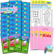 24 Mini Activity Packs - Kids Party Favors with Coloring Books, Stickers, Goodie