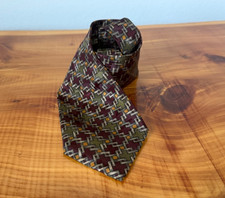 Christian Dior Monsieur Multicolor Geometric Men's Neck Tie, Made in USA.