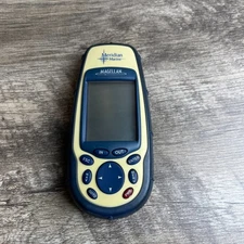 Magellan Meridian Marine Handheld GPS Receiver Blue Waterproof Battery Powered