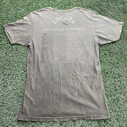 Eagles The Long Goodbye Concert Tour 2024 Unisex Adult Green T-Shirt Size Medium - Picture 6 of 9