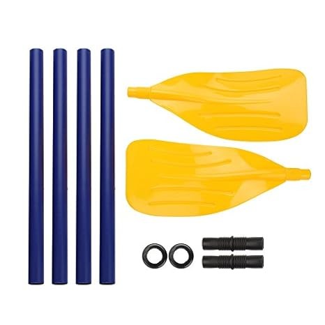 & Canoe Paddle With Anti-slip Grip & Ribbed Blade