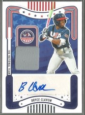 2024 Panini Stars Stripes USA Baseball Bryce Clavon Signature Materials #SM-BC