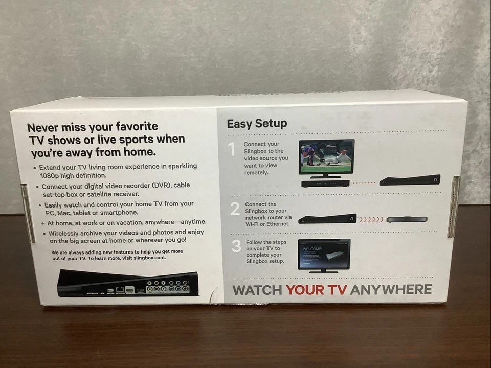 Slingbox SB500 - Includes Original Cables and Remote - Great Condition - Image 3 of 4