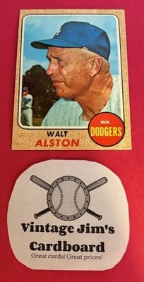 1968 Topps - Walt Alston Vintage Los Angeles Dodgers High #472  FREE SHIP 3+ 