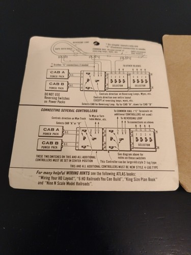Atlas HO Scala N Custom Line Controller Switch stock #220 controllo binario treno - Foto 7 di 7