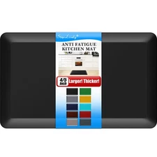 4/5 Inch Thick Kitchen Mat - Cushioned Anti Fatigue Mats for Kitchen Floor - ...