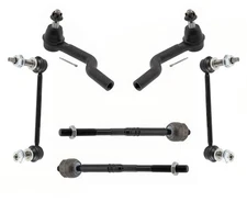Front Inner & Outer Tie Rods & Links For Cadillac CTS Rear Wheel Drive 08-2015
