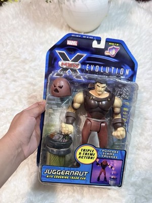 Toy Biz X-Men Evolution Juggernaut Action Figure Helmet & Trash Can 2001
