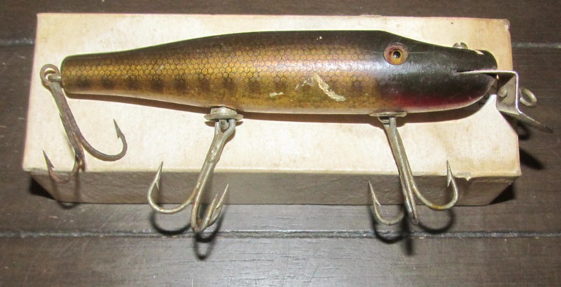 Creek Chub Pikie C.C.B. Co. Garrett IND. - USA Crankbait Fishing Lure Vintage 