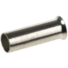 50pc RS PRO 2114325 Uninsulated Crimp Bootlace Ferrule 0.47"(12 mm) Pin Len