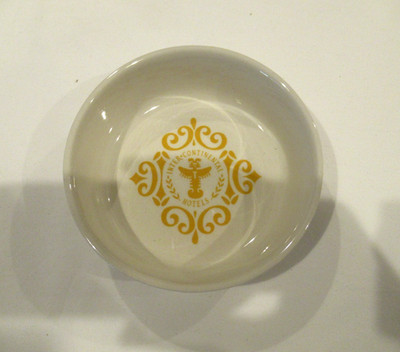 Inter-continental Hotels white ashtray sauce dish by Royal