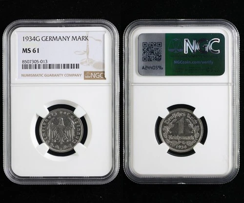 1934G GERMANY MARK NGC MS 61