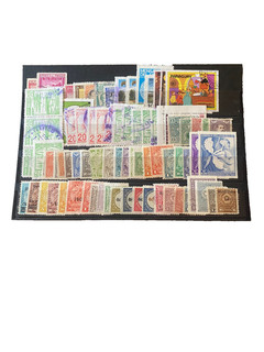 STOCK CARD WITH OLD STAMPS FROM PARAGUAY