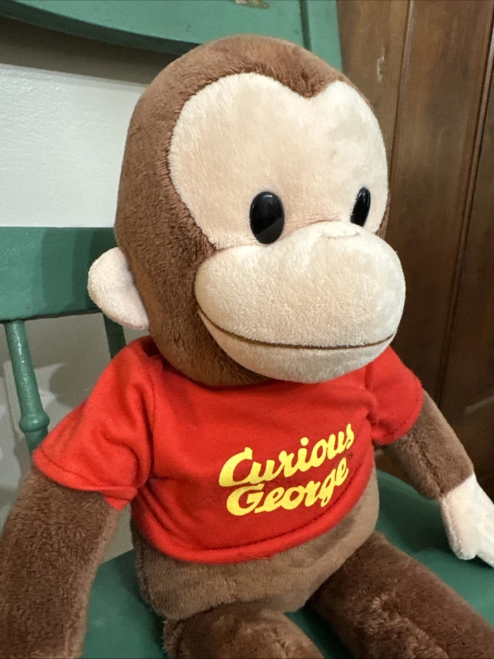 Applause Curious George Plush Monkey Stuffed Animal Toy Vtg  Gift Baby Toddler - Image 3 of 4