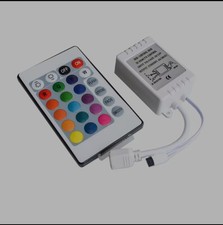 24-Tasten-LED-Lichtsteuerung, kabelloser RGB-IR-Fernbedienung, 12 V-Dimmer...