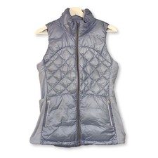 Lululemon Down For A Run Goose Down Vest Cool Breeze Blue Full Zip Puffer Size 8
