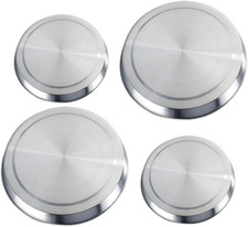 Coprifornelli per Piani Di Cottura Elettrici - Set 4 Pezzi, Acciaio Inossidabile