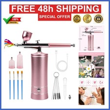 Cordless Airbrush Kit - Rechargeable Compressor for Makeup, Cake Decor, Art