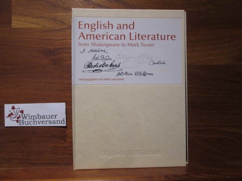 English and American literature : from Shakespeare to Mark Twain. hrsg. von Mark - Bild 1 von 4