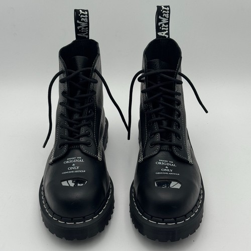 New Dr. Martens 1460 Pascal St Exposed Steel Toe Leather Boots Lace Up Combat 8 - Picture 2 of 12