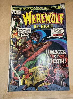Werewolf by Night #36 Jan 1975 Marvel Comics UK Bronze Age 9p