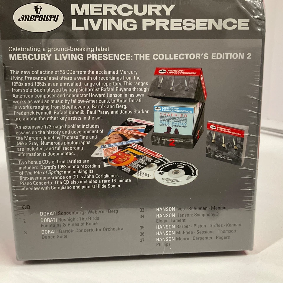 Mercury Living Presence: The Collector's Edition, Vol. 2, 55 CD BOX SET NEW - Image 2 of 4