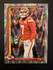 2025 Topps Chrome Harrison Butker #151 Pulsar RayWave