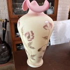 Fenton**LE BURMESE "POPPIES" CONNOISSEUR COLLECTION 13" VASE**