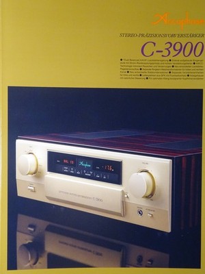     Accuphase C-3900 Prospekt in deutscher Sprache. Sehr guter Zustand   