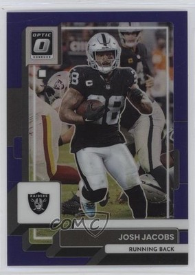 2022 Panini Donruss Optic Purple Prizm /50 Josh Jacobs #102 1qg0