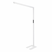 Luxula LED Stehleuchte 45 W 4000 K Neutralweiß Weiß Dimmbar
