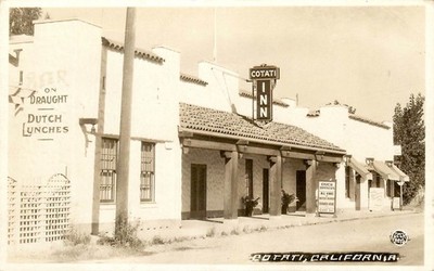 COTATI INN RESTAURANT, RPPC, CALIFORNIA, VINTAGE POSTCARD (EU424)