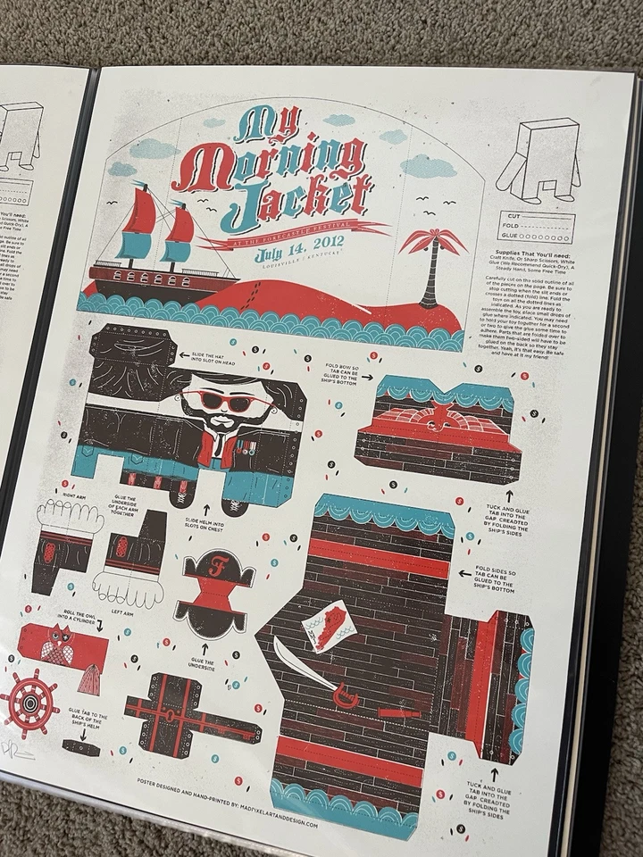 My Morning Jacket Poster Louisville Ky Forecastle Festival July 14 2012 Kentucky - Image 3 of 4