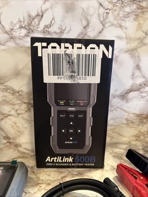 TOPDON ArtiLink500B OBDII Codeleser & Autobatterietester 2-in-1, Full OBD 2