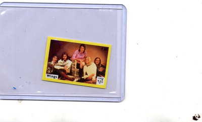 Paul McCartney & Wings Vintage pop music Vlinder matchbox label