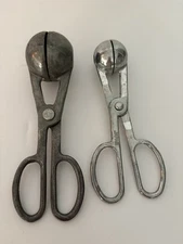 Pair of Aluminum Scissor Style Melon Baller/Meatball Maker-Silver-Japan