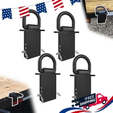 Stake Pocket D Rings 4Pcs 18000lbs Removable D-Ring Stake Pocket Tie Down