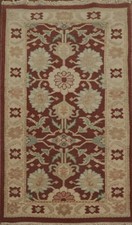 Richly Detailed Vintage Look Rug Hand-knotted Wool with Ornate Design 2x4