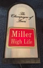 Vintage Miller High Life Lighted Beer Sign Bar Man Cave