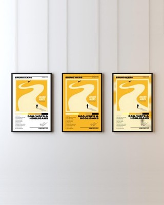 Bruno Mars Doo-Wops & Hooligans Album Poster