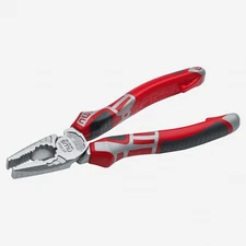 NWS 6.5" High Leverage Combination Pliers CombiMax - Matte Chromium - SoftGripp,