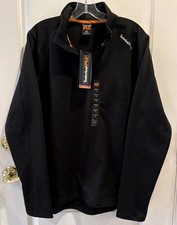 Timberland PRO Men's Understory Black 1/4 Zip Fleece Jacket Outdoors Work Sz M