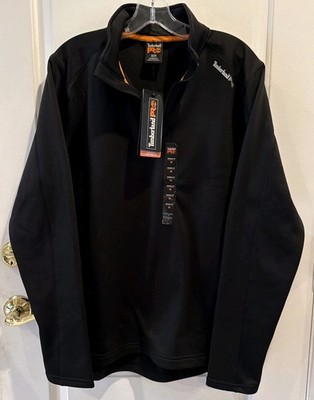 Timberland PRO Men's Understory Black 1/4 Zip Fleece Jacket Outdoors Work Sz M