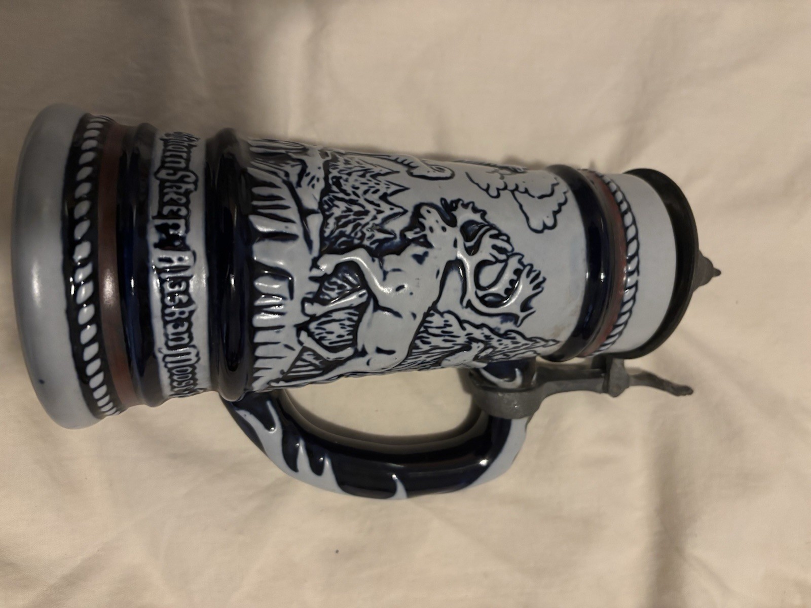 Vintage 1976 Avon Collectible Beer Stein, Vintage Avon Beer Stein Pewter Lid